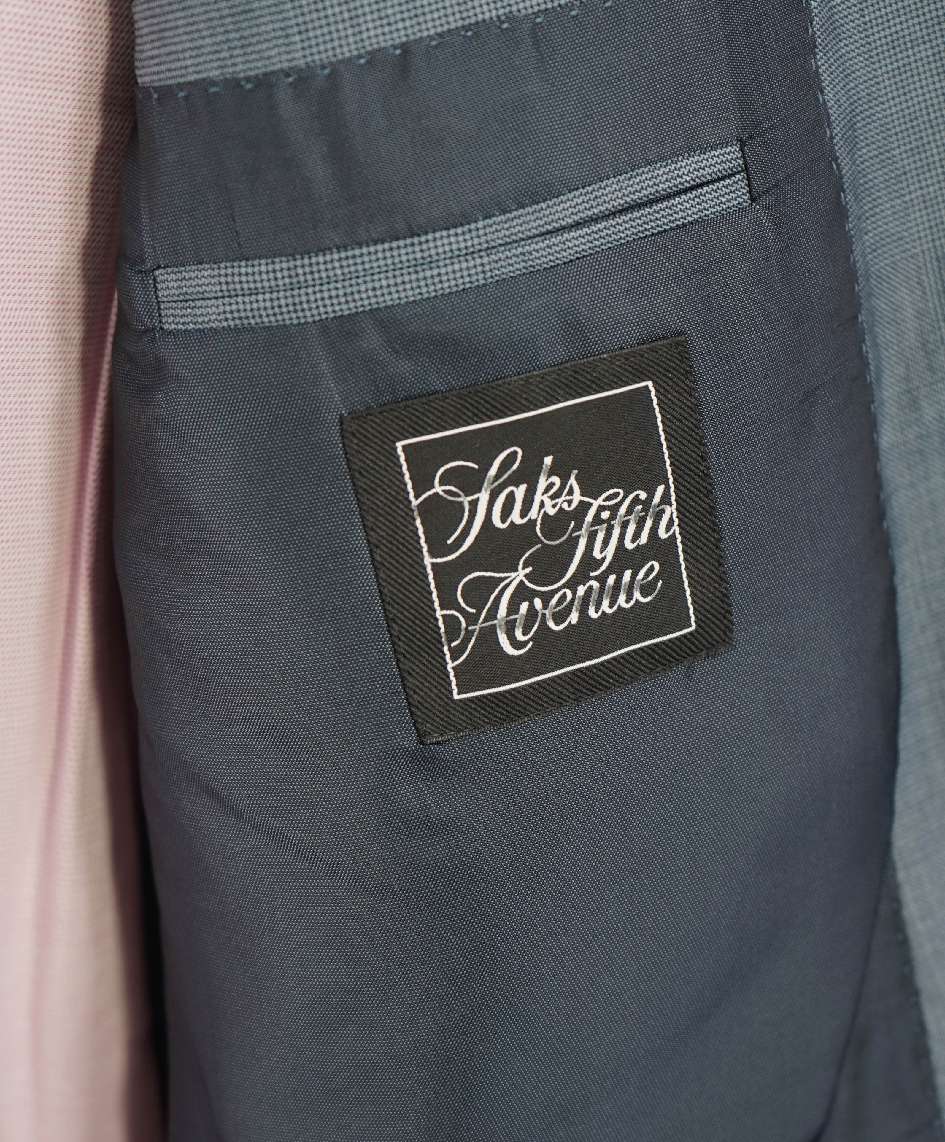 $3,250 ERMENEGILDO ZEGNA -"TROFEO" Pastel Blue Check Blazer - 42R