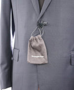 ERMENEGILDO ZEGNA -"TROFEO" Milano Blue Textured Birdseye Premium Suit - 44R