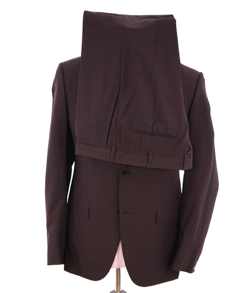 $3,295 ERMENEGILDO ZEGNA -“LEGGERISSIMO" SILK BURGUNDY Red Suit - 42R 34W