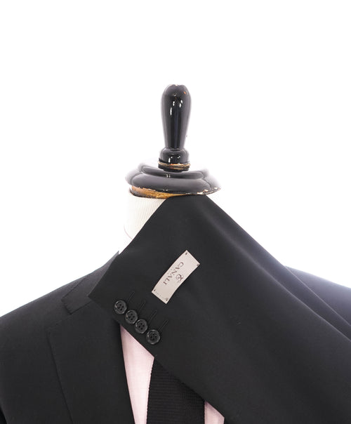 $1,895 CANALI - "WATER RESISTANT" Black Textured Wool Blazer - 52L