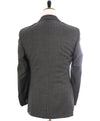 $1,895 CANALI - Gray Basket Weave Abstract Check Blazer - 40R
