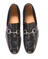 $860 GUCCI - Black ICONIC Horsebit Leather/Suede Loafers - 7.5US (7G)