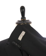 $1,795 CANALI -  Black Solid Notch Lapel 2-Btn Blazer - 38S US