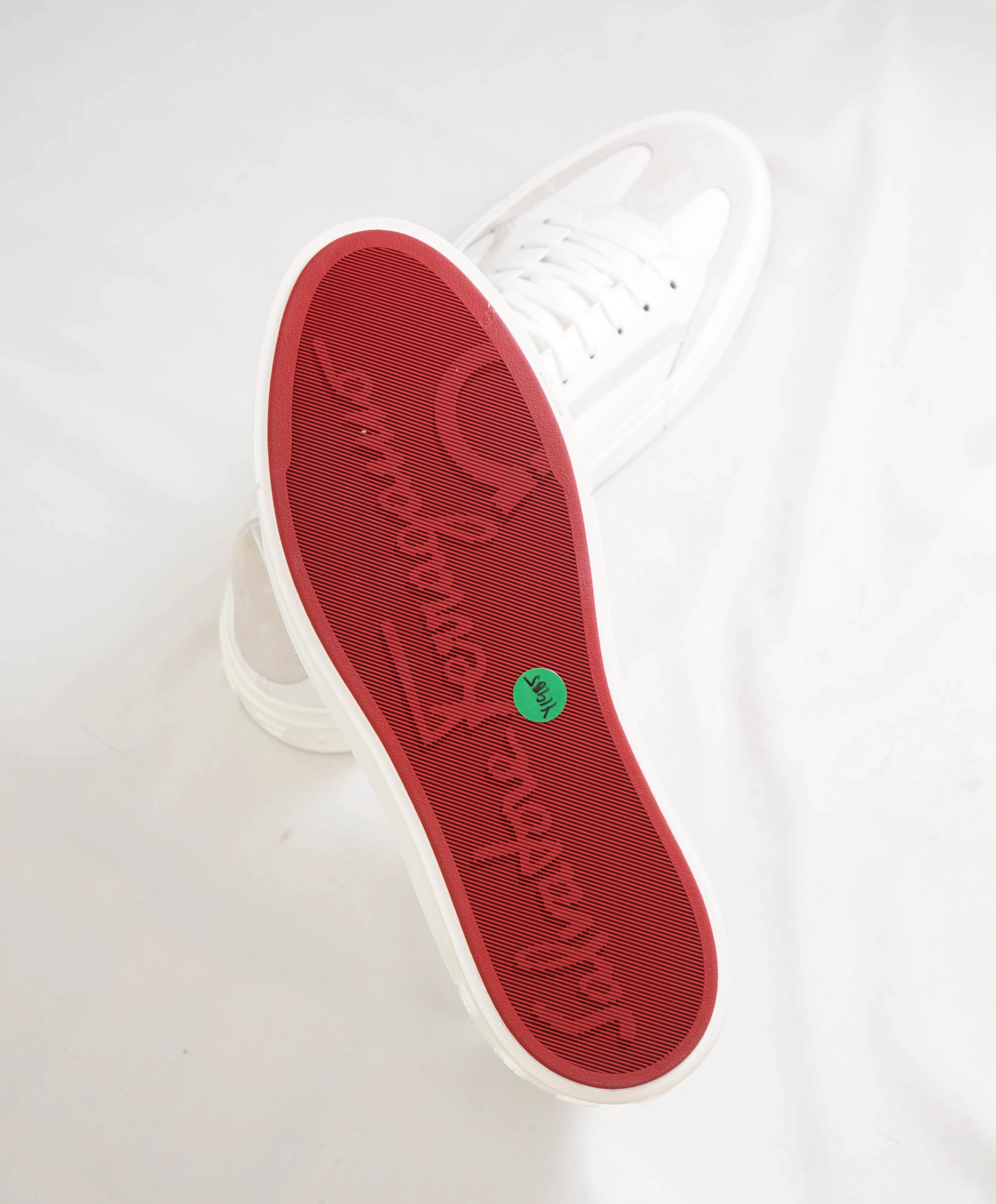 $795 SALVATORE FERRAGAMO - *BORG 5* White Gancini Sneaker - 12 M US