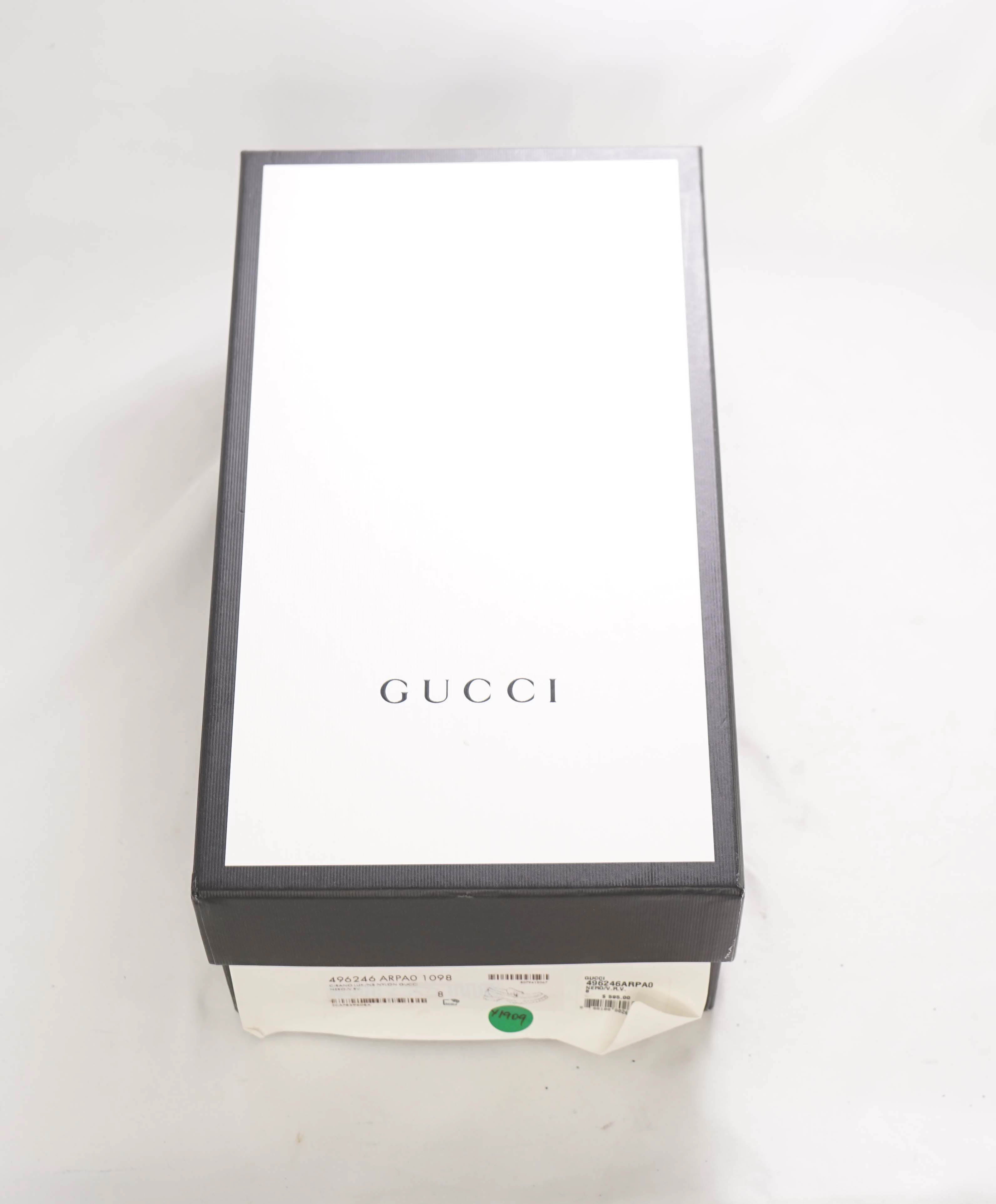 $950 GUCCI - WEB Horse-bit Loafers Black Iconic Style - 8.5US (8 G)