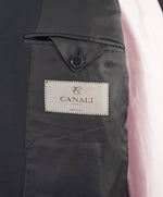 $1,895 CANALI - "TRAVEL WATER RESISTANT" Navy Royal Weave Wool Blazer - 40R