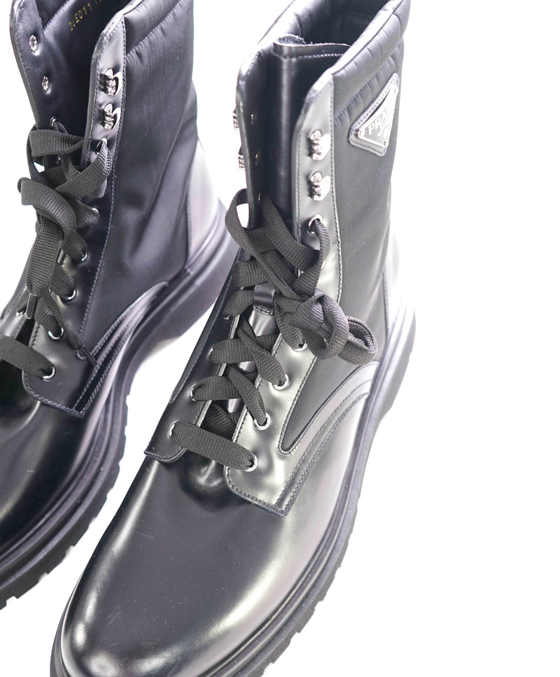 Brushed rois leather and nylon boots price online