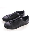 $1,000 TOM FORD - WARWICK Perforated Full-Grain Black Leather Sneaker - 10 US