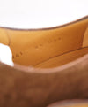 $890 GUCCI - "ADEL" Brown Mixed Leather Suede Logo Heel Oxford - 9US (8.5G)