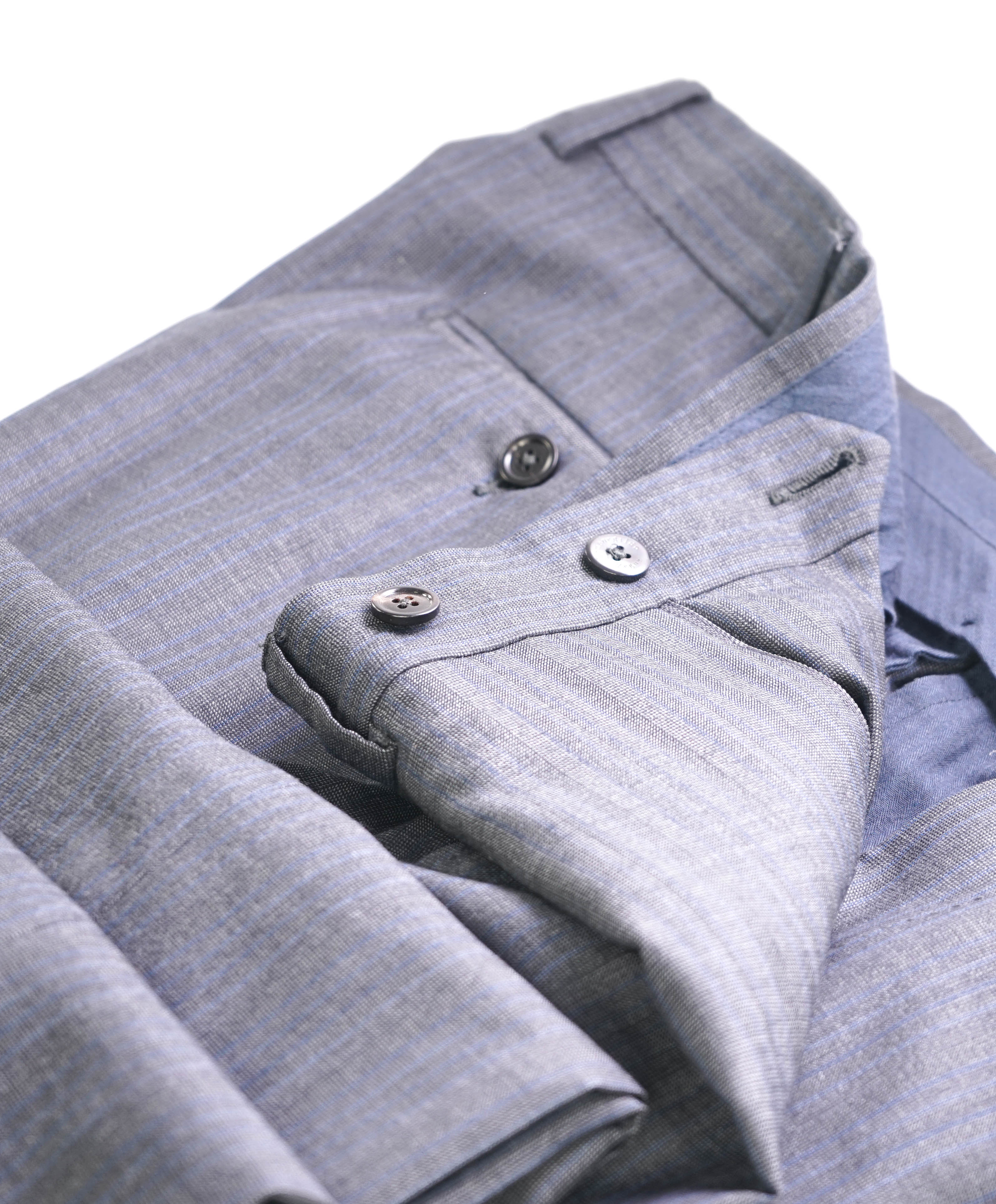 $795 ERMENEGILDO ZEGNA -"TROFEO 600" Gray Textured Pants - 34W