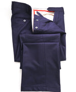 $795 ISAIA - Pure Wool Blue 5-Pocket Flat Front Dress Pants - 34W (50EU)