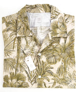 $395 ELEVENTY - Green *PALM* Havana Camp Collar Resort Shirt - M