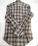 $395 ELEVENTY - Green *Snap Front* LINEN Texas Style Western Shirt - M