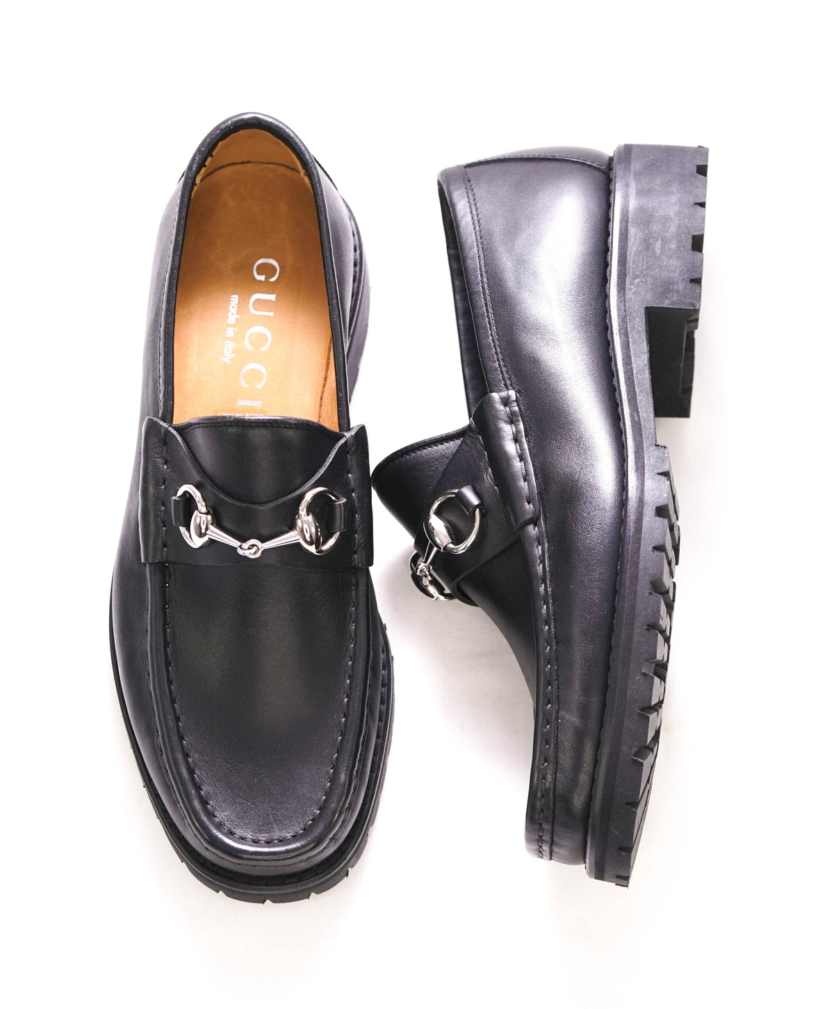 Men’s Gucci Horse Bit Stitch Bit Black Loafers 7.5 $920 GUCCI - WEB Horse-bit Loafers Black Iconic Style - 8 US  main image 4