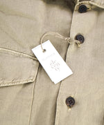 $395 ELEVENTY - Beige Cotton/Linen Safari Pocket Shirt - M