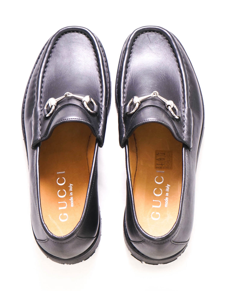 GUCCI - Horse-bit Loafers Black Iconic Style - 7.5US (7 G Stamped On Shoe)