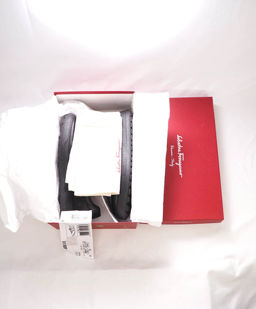 $750 SALVATORE FERRAGAMO - *CULT* Black Gancini Sneaker - 8M US
