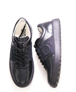 $750 SALVATORE FERRAGAMO - *CULT* Black Gancini Sneaker - 8M US