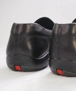$850 PRADA - *LINEA ROSSA* Black Slip On Logo Vamp Loafer - 7.5 US (6.5 Prada)