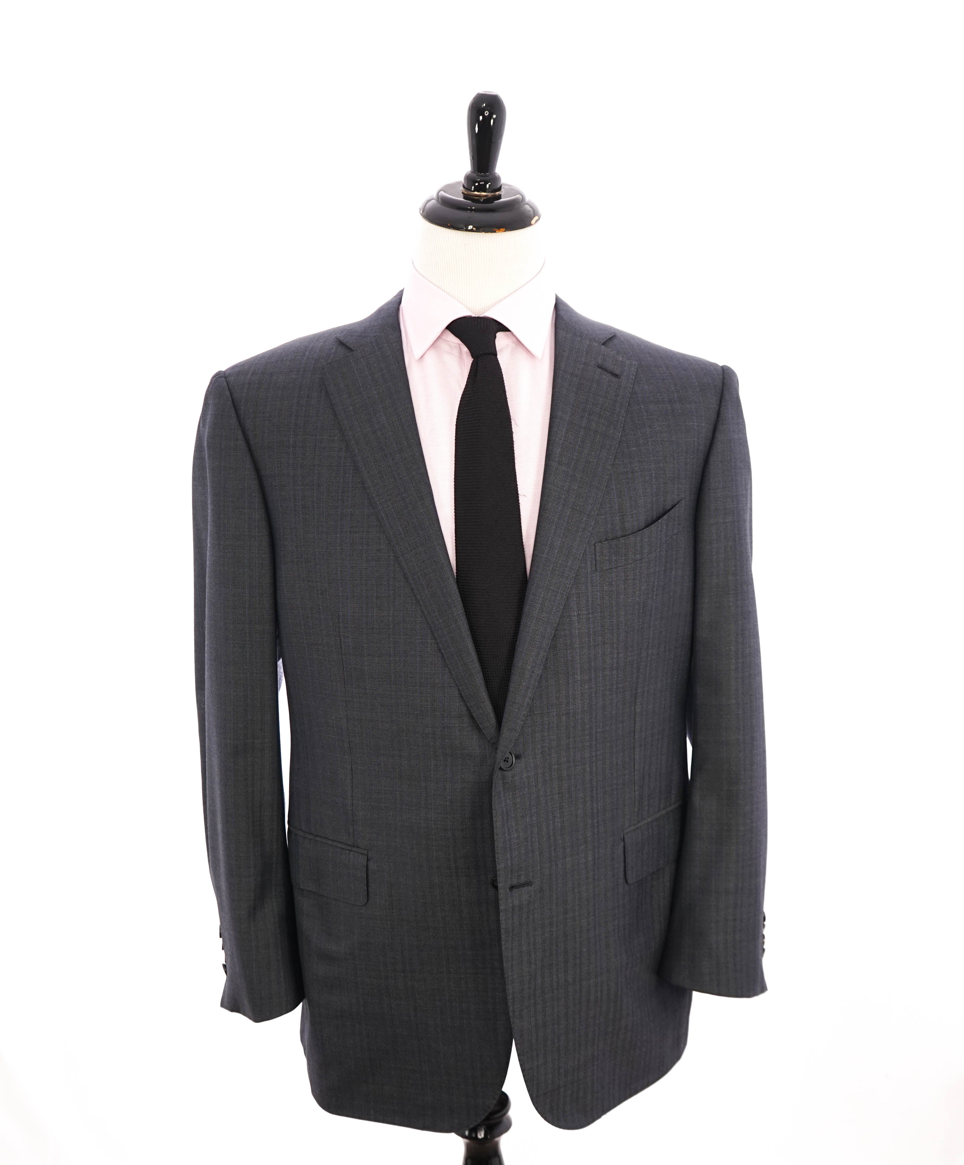 $3,095 ERMENEGILDO ZEGNA -"TROFEO 600" Gray Textured Premium Blazer - 48R