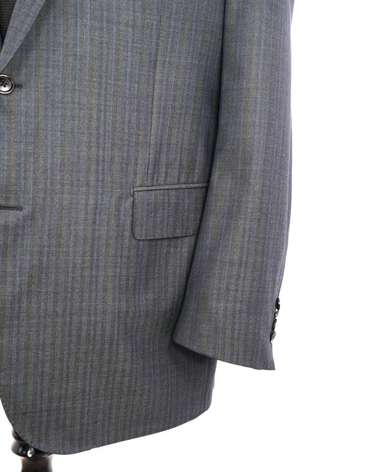$3,095 ERMENEGILDO ZEGNA -"TROFEO 600" Gray Textured Premium Blazer - 48R