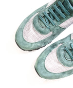 $795 ISAIA - Green / Gray CASHMERE Runner Sneakers - 11.5 (44.5 EU)