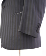 $5,995 BRIONI - *CELEB FAV* Hand Made Navy Stripe 180's Peak Tuxedo JACKET - 38S