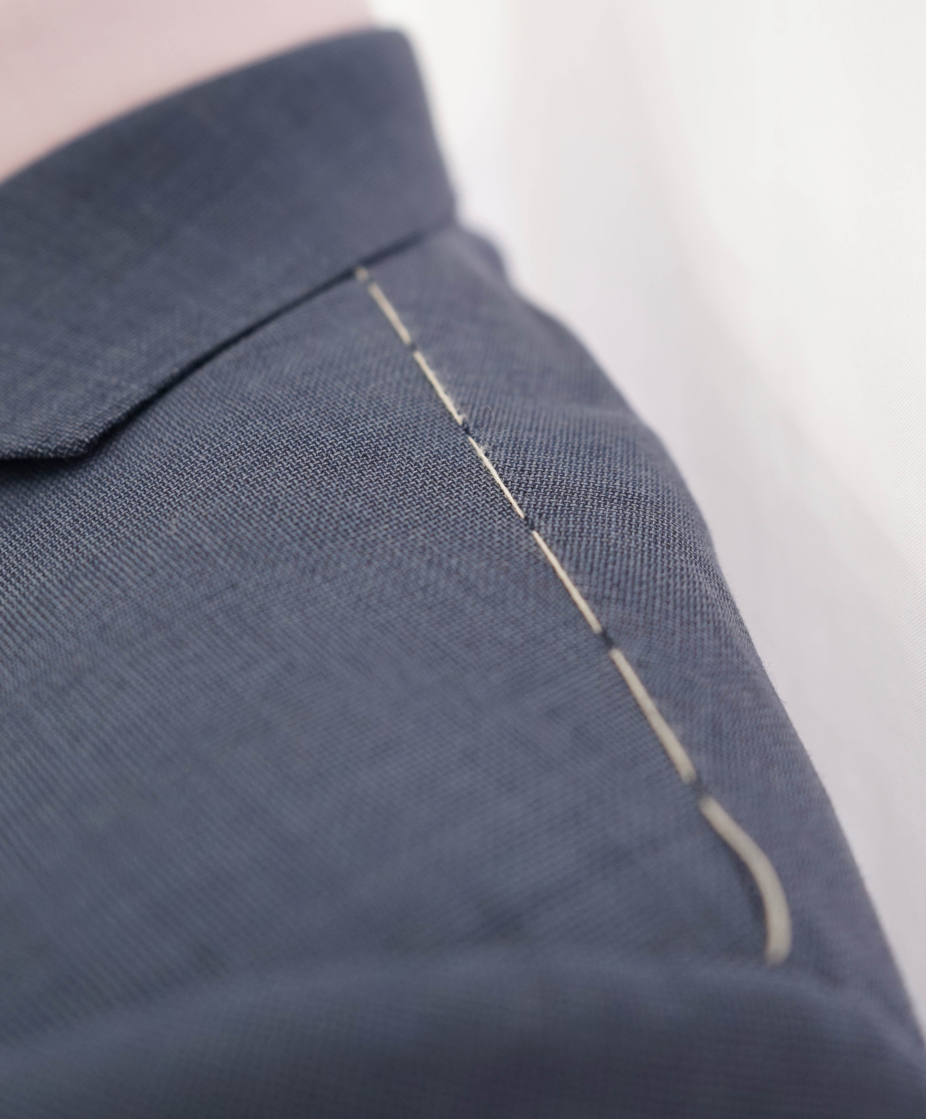 $3,250 ERMENEGILDO ZEGNA - "MULTISEASON" *Closet Staple* Mid Blue Suit -40R