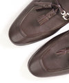 $860 SALVATORE FERRAGAMO - Brown Gancini Tassel Leather Loafer- 8 E