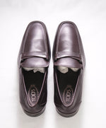 TOD’S - Brown/Burgundy "GRECA ACCES" Strap Loafer - 10.5 US (9.5 IT)
