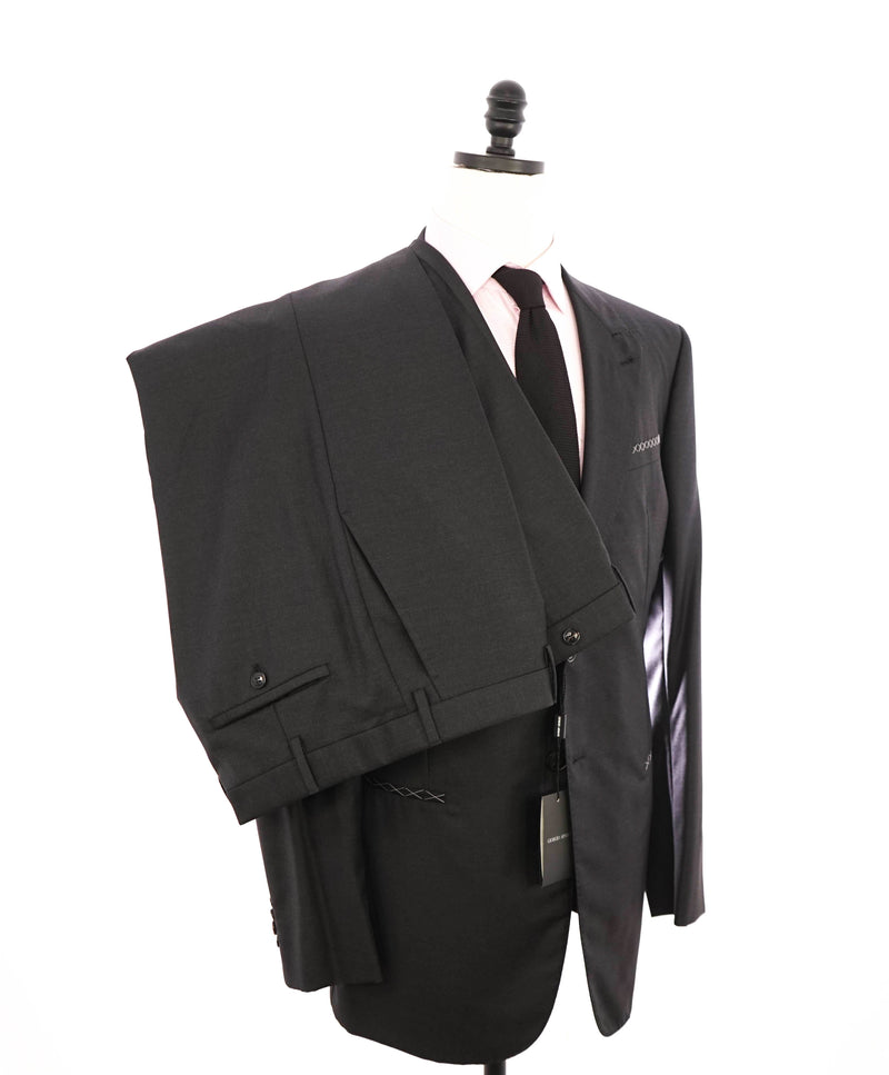 $4,595 GIORGIO ARMANI - "CAHMERE/WOOL" Gray Peak Lapel Suit - 48R