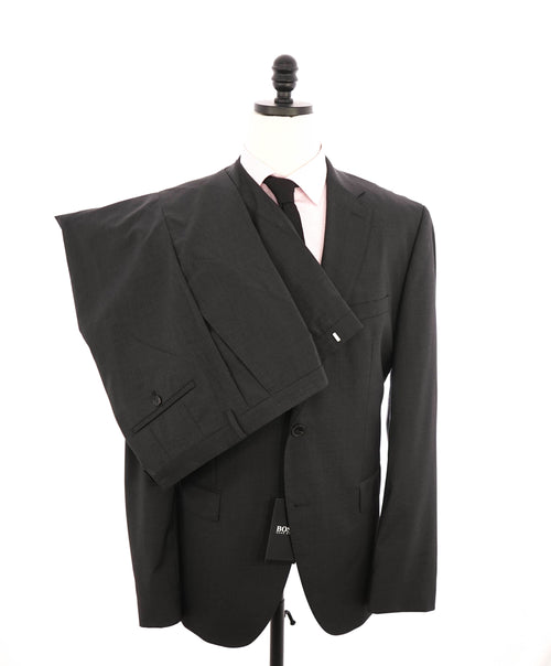 HUGO BOSS - "MARZATTO" Stretch Tailoring Notch Charcoal Gray Suit - 44R