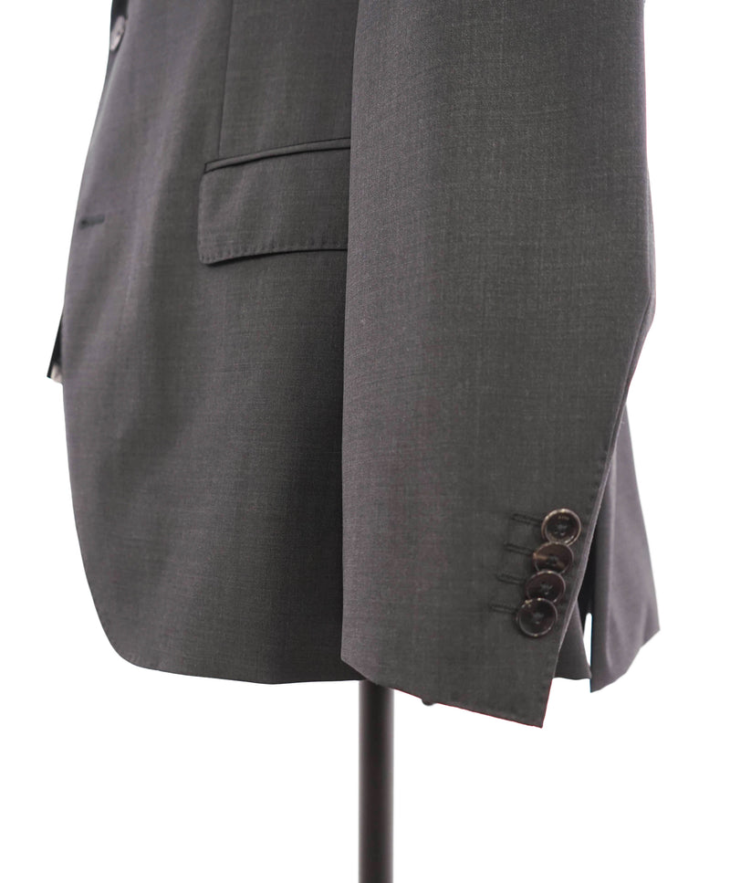 HUGO BOSS - "MARZATTO" Stretch Tailoring Notch Charcoal Gray Suit - 44R