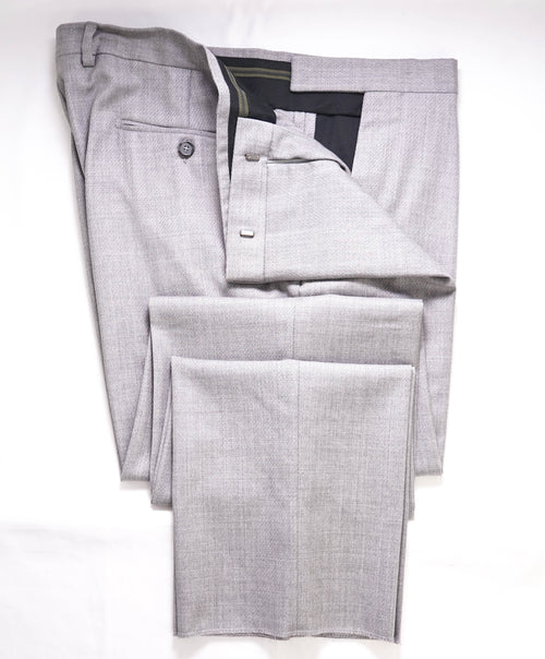 Z ZEGNA - Diamond Print Geometric "SLIM" Flat Front Dress Pants - 39W