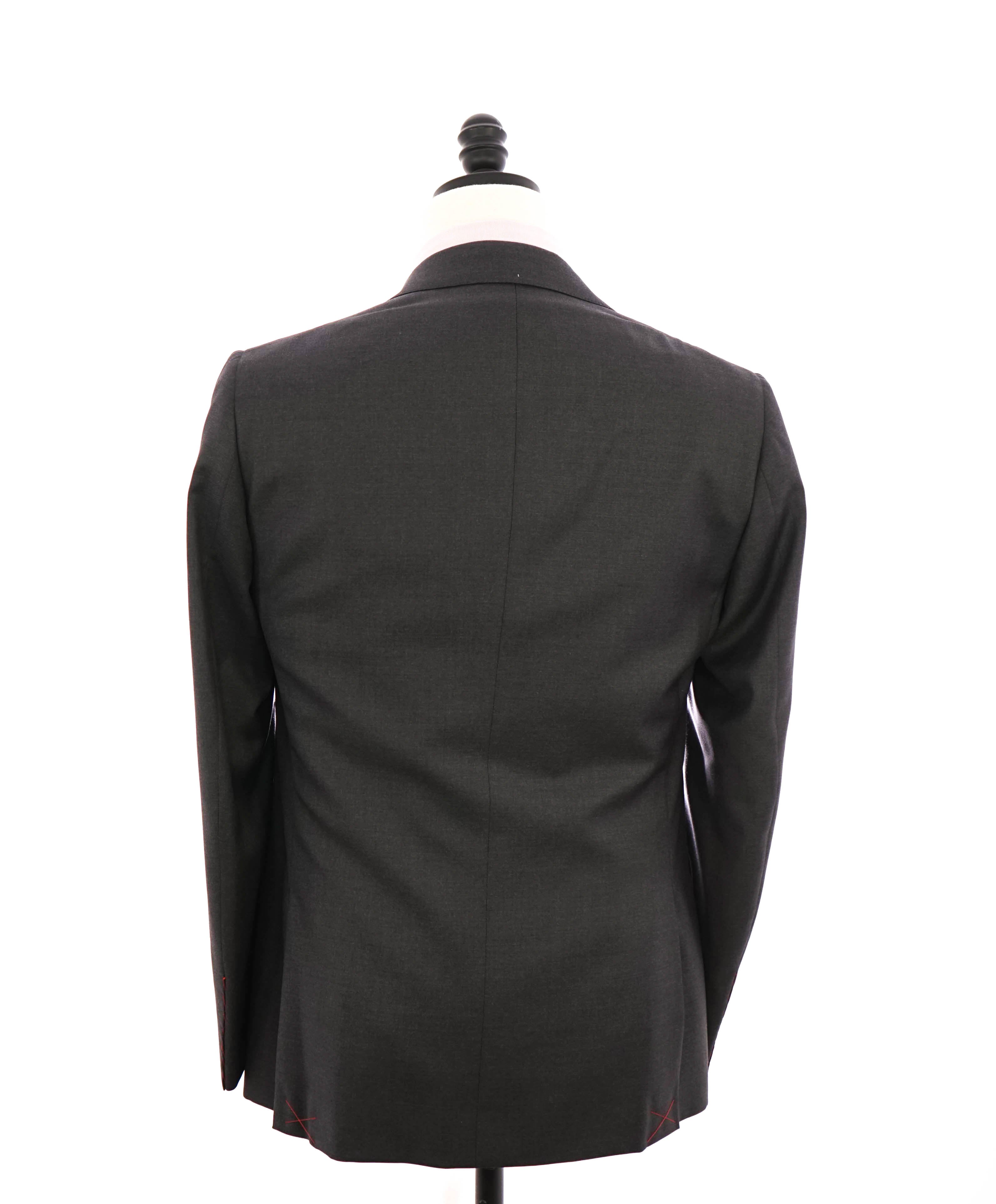 $3,995 ISAIA - Gray "AQUASPIDER" *CLOSET STAPLE* Coral Pin Suit - 38S