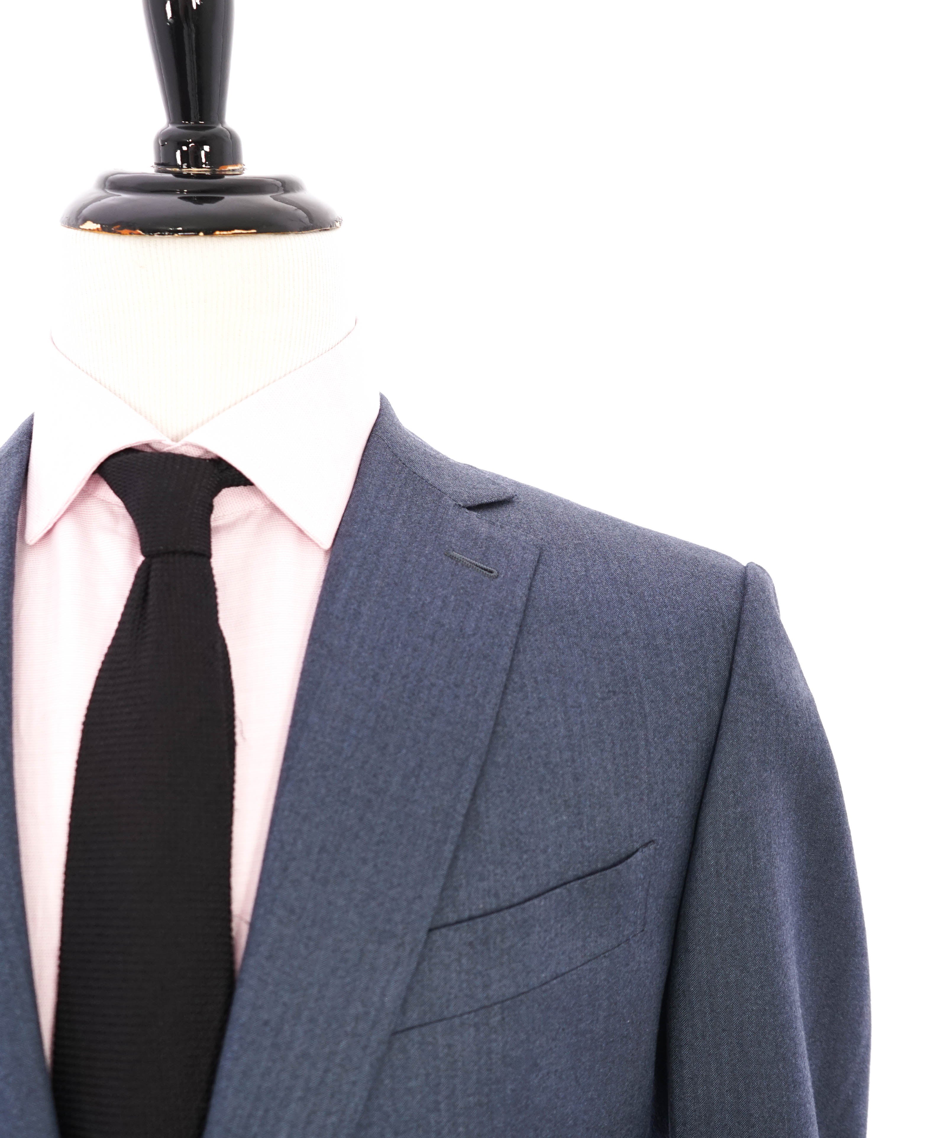 $3,250 ERMENEGILDO ZEGNA -"TROFEO 600" Blue SILK Blazer - 44R