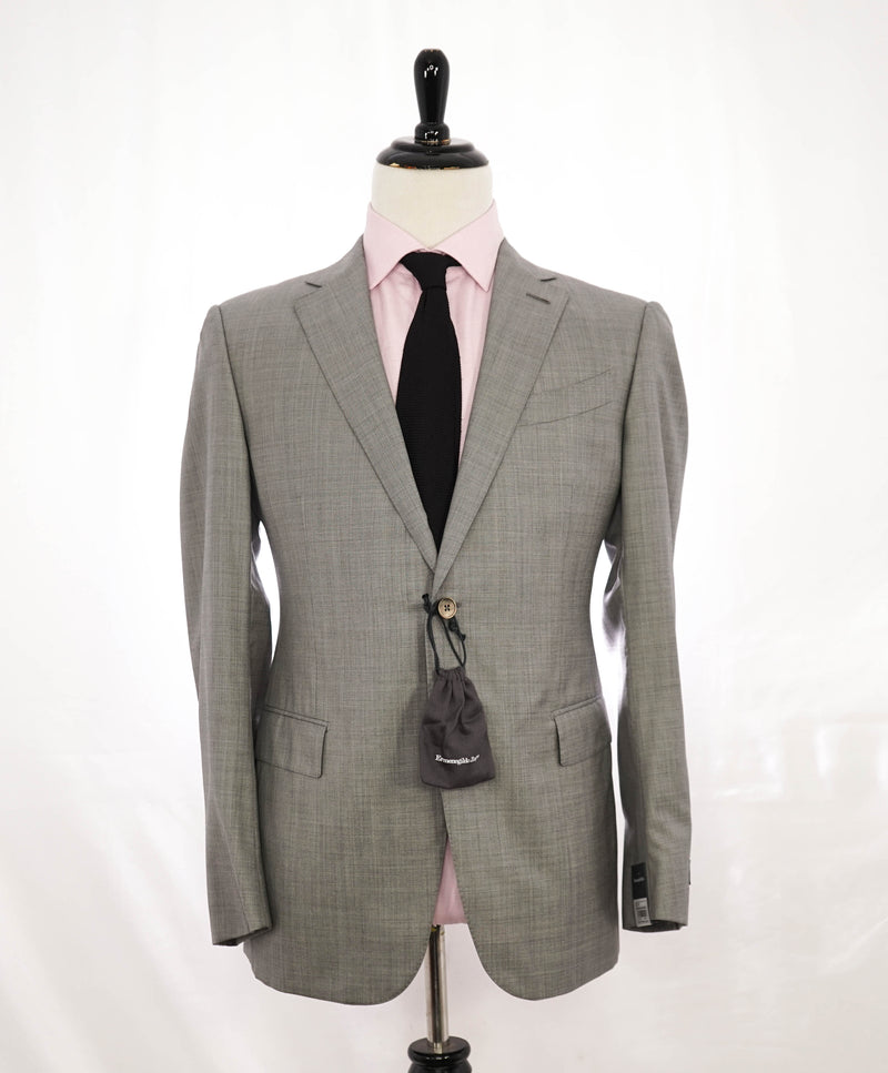 $3,250 ERMENEGILDO ZEGNA -"TROFEO 600" Gray SILK Blazer - 42R