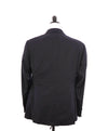 $1,995 EMPORIO ARMANI - “G LINE” NAVY 1-Btn Notch Lapel 130's Tuxedo Suit - 40R