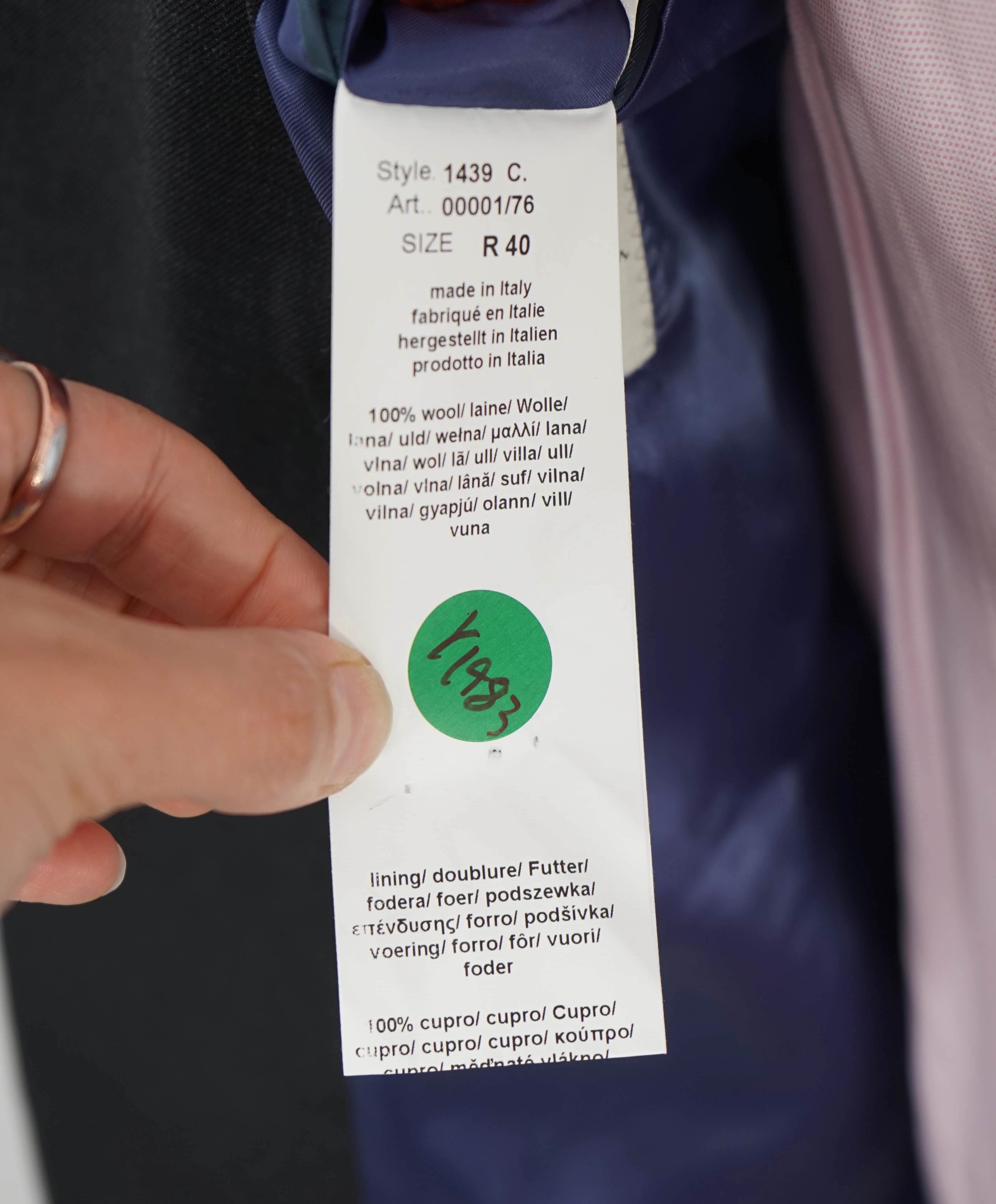 PAUL SMITH - Wool “SOHO Solid Charcoal Gray 2-Button Wool Suit- 40R