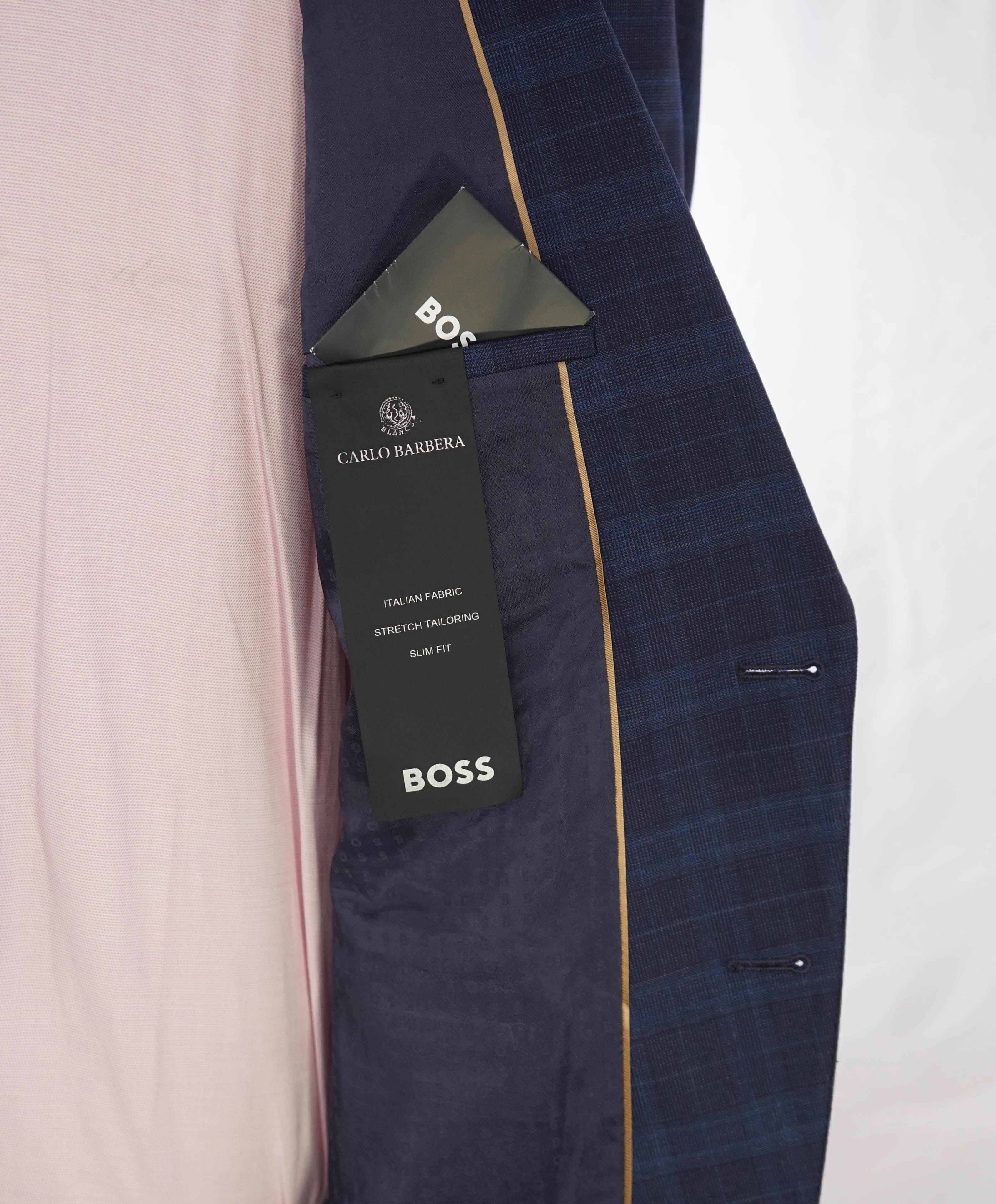 【HUGO BOSS】チーフテーラードジャケット CARLO BARBERA製 HUGO BOSS チーフ テーラードジャケット CARLO BARBERA製 - メルカリ