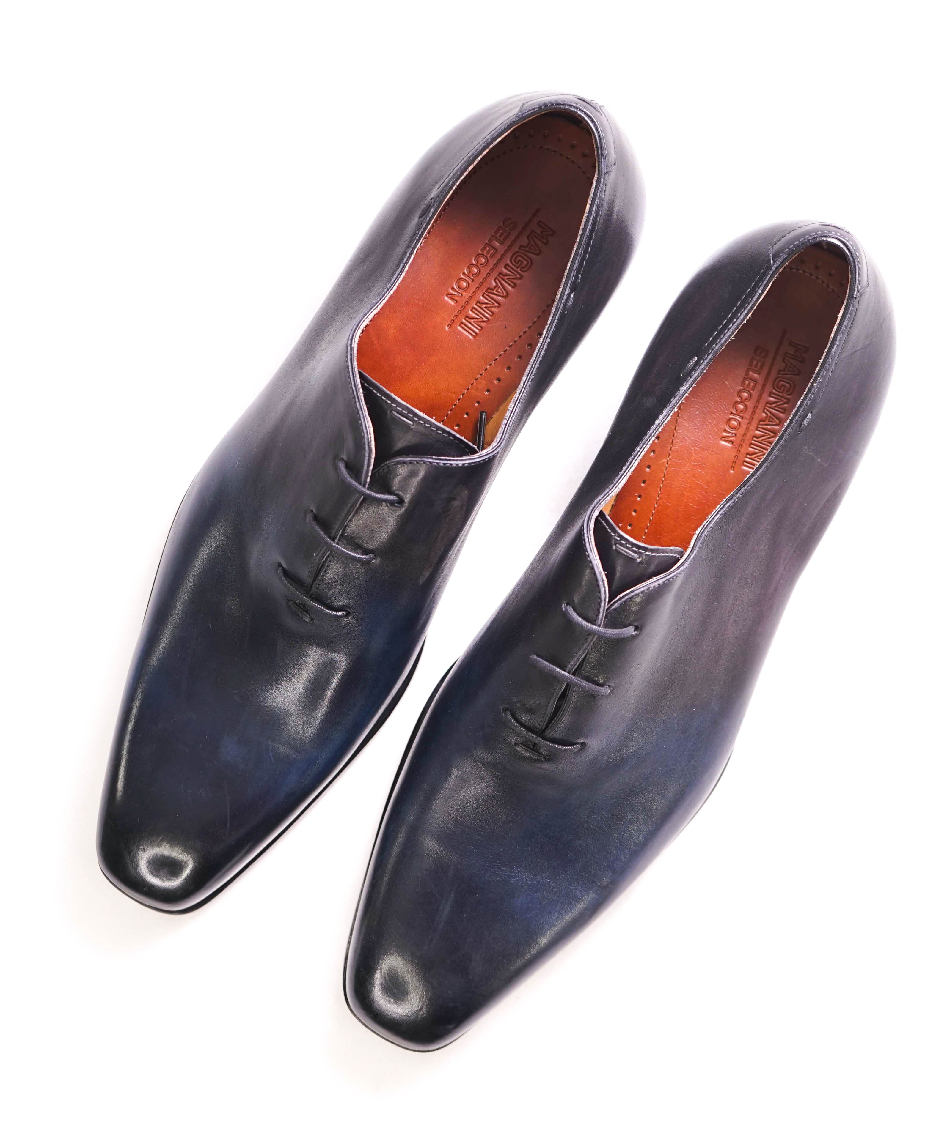 $795 MAGNANNI *SELECCION* - Hand Made PATINA WHOLECUT Shoe - 11.5