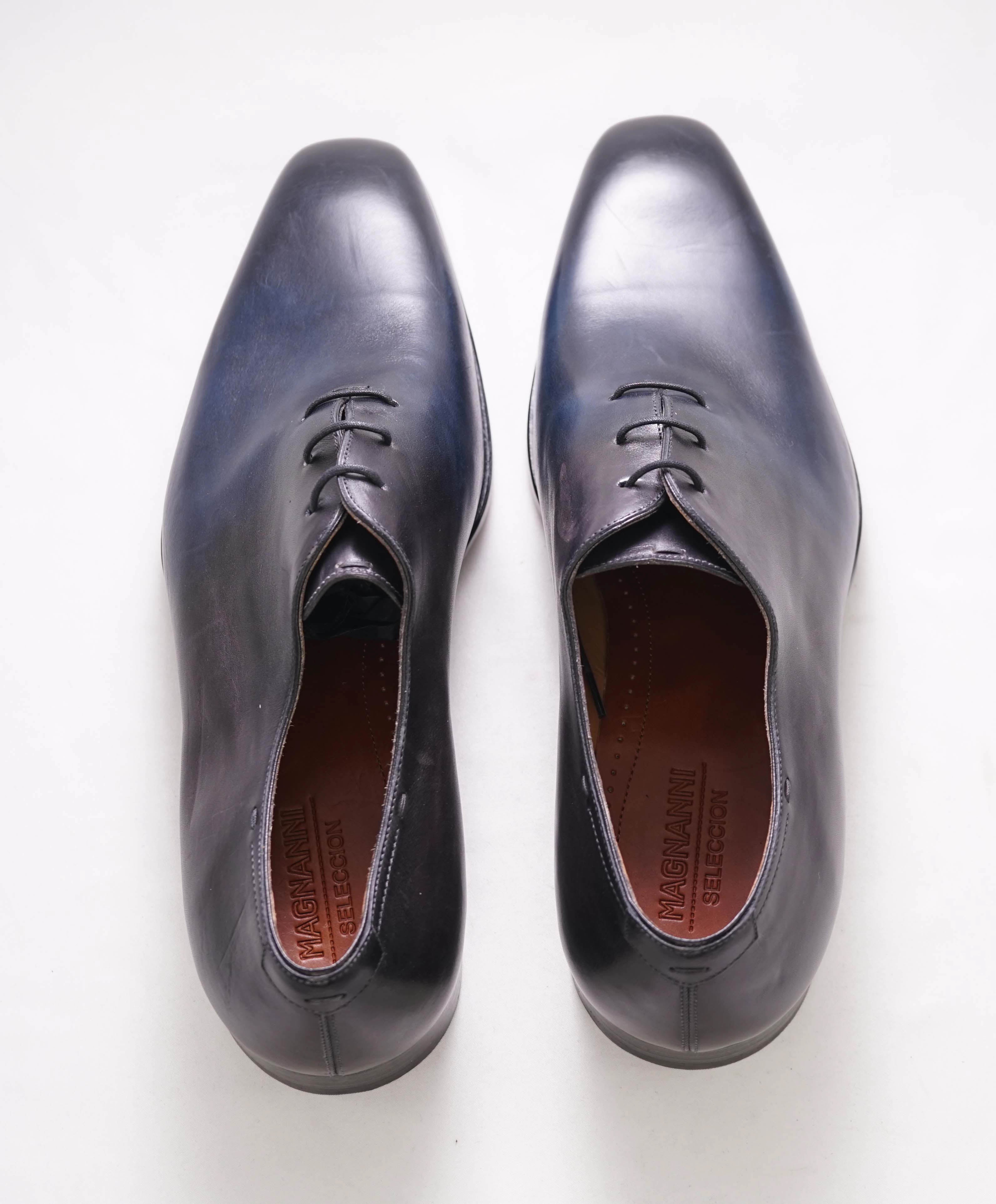 $795 MAGNANNI *SELECCION* - Hand Made PATINA WHOLECUT Shoe - 11.5