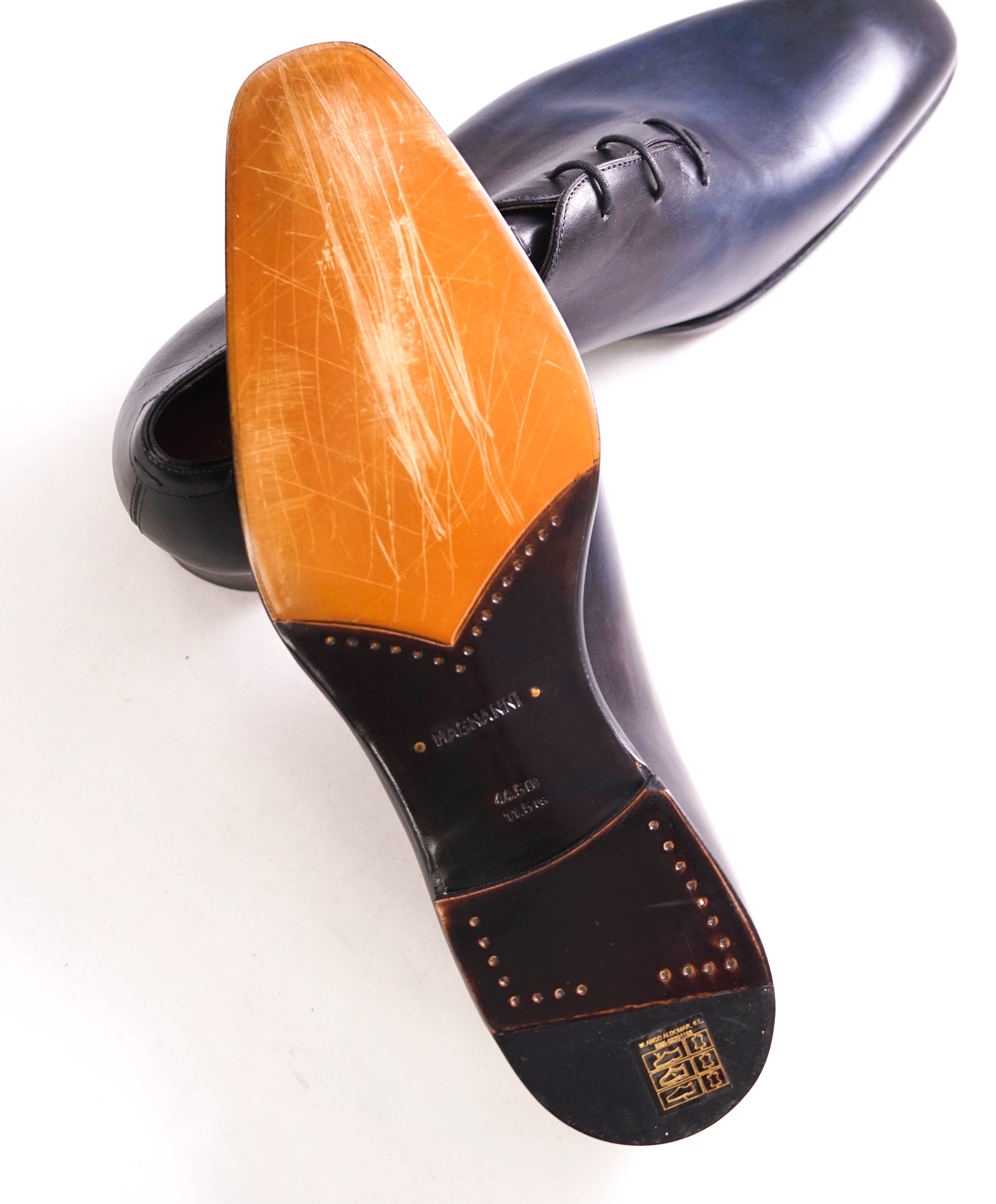 $795 MAGNANNI *SELECCION* - Hand Made PATINA WHOLECUT Shoe - 11.5