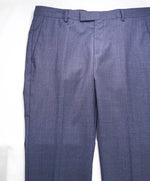 Z ZEGNA - Blue Check "SLIM" Flat Front Dress Pants - 32W