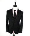 SAMUELSOHN - SAKS 5TH AVE Super 120's Wool "SB YARDLEY" Solid Black Suit - 36R