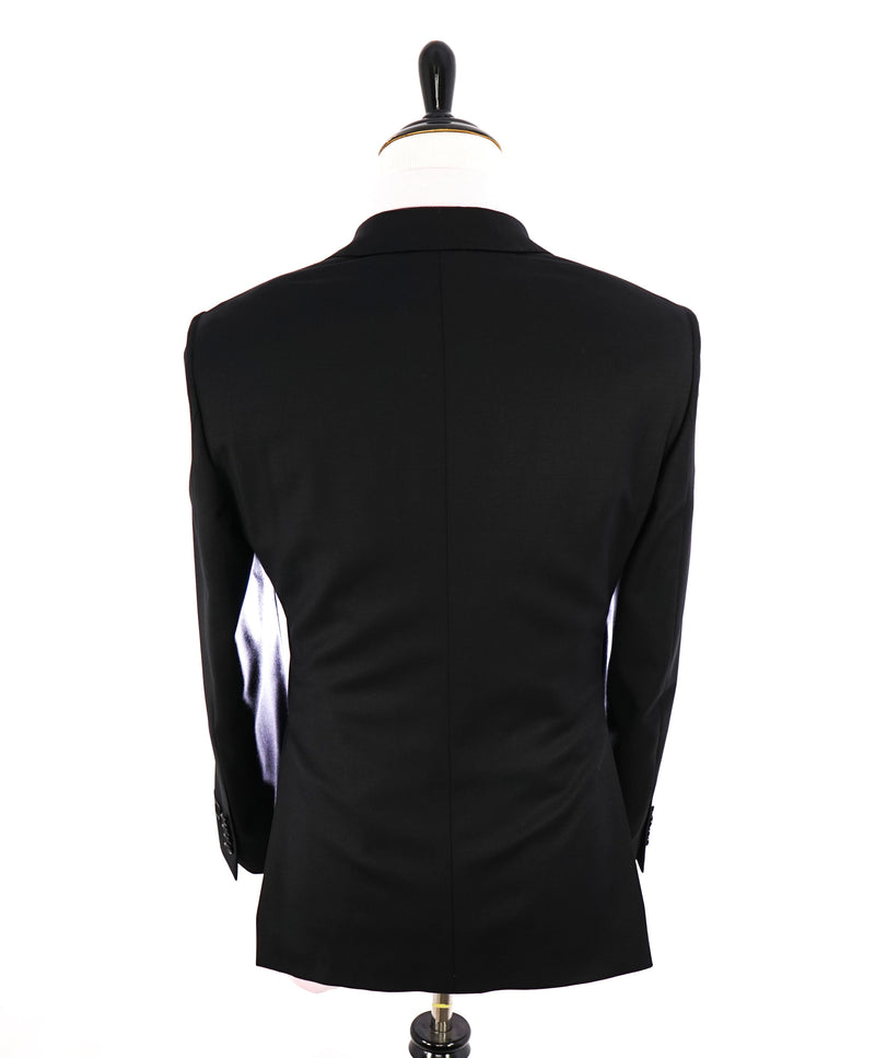 SAMUELSOHN - SAKS 5TH AVE Super 120's Wool "SB YARDLEY" Solid Black Suit - 44R