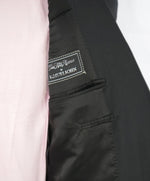 SAMUELSOHN - SAKS 5TH AVE Super 120's Wool "SB YARDLEY" Solid Black Suit - 44R