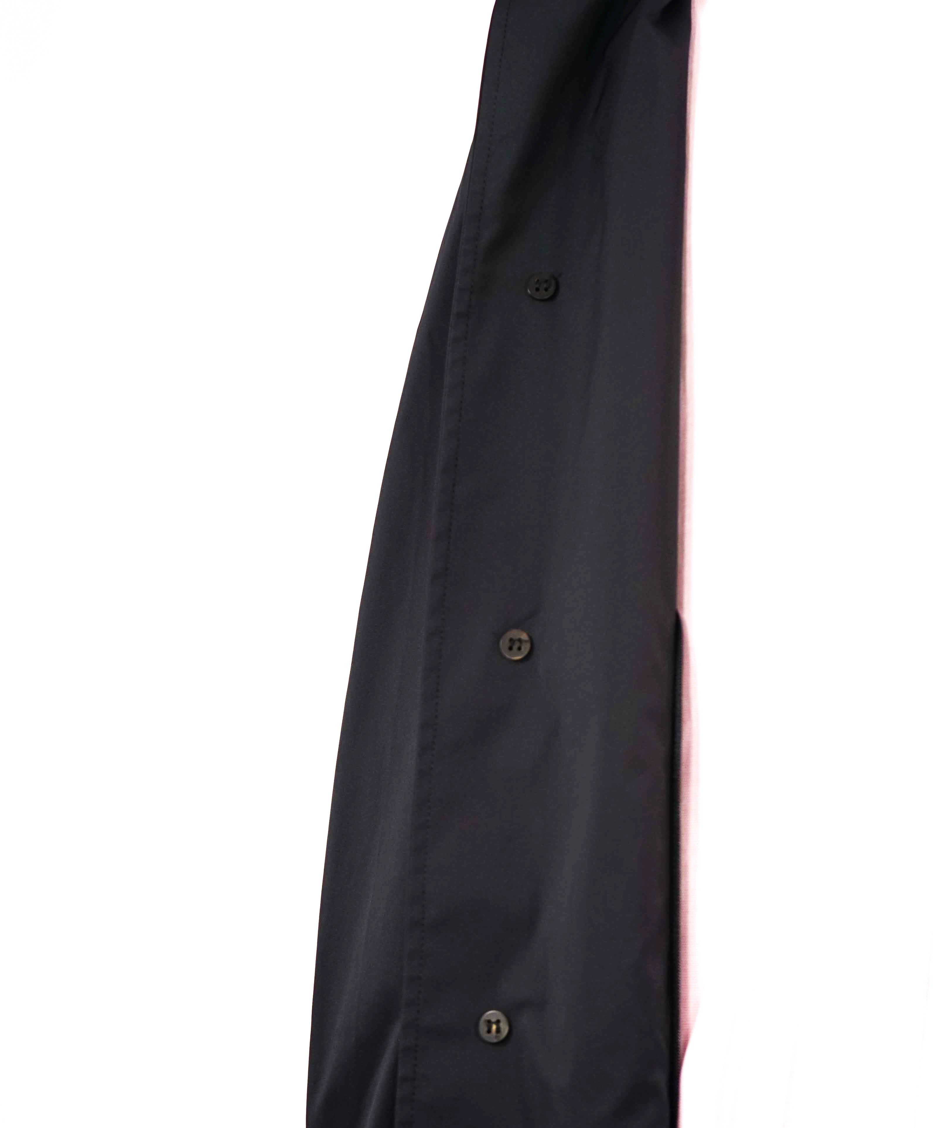 $3,150 BRIONI - Midnight Navy Water Proof PACKABLE Logo Car Coat  - 50US (5XL)