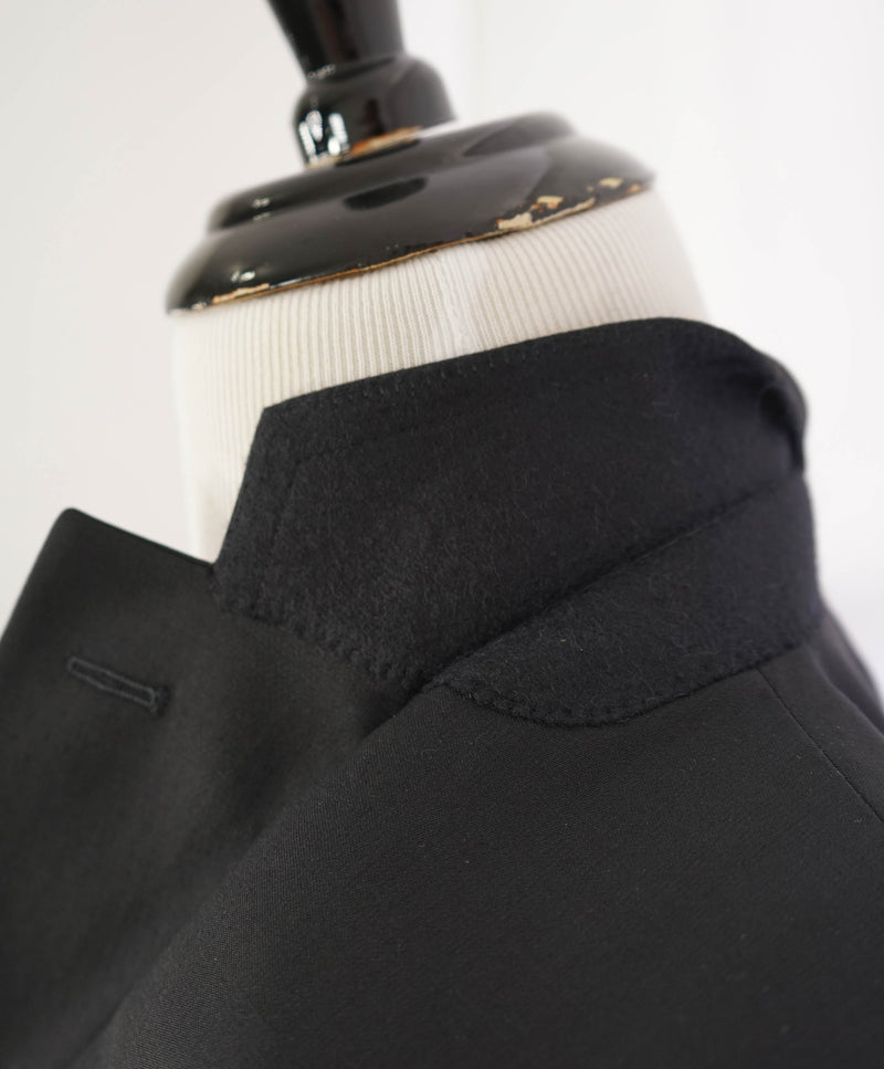 CANALI - Black *CLOSET STAPLE* Notch Lapel Tuxedo Suit - 44S