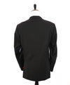 $4,595 ISAIA - "AQUASPIDER" Satin PEAK LAPEL Black Wool Tuxedo - 46L